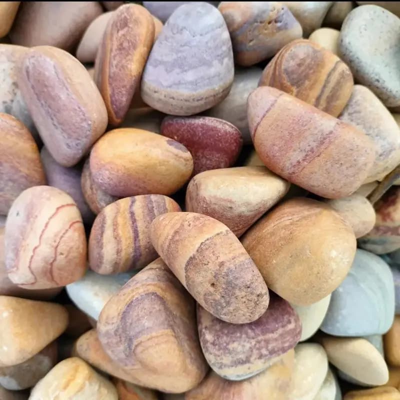 Natural Rainbow Pebbles